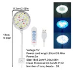 USB-driven LED-klämlampa för nano-akvarium, anpassningsbar belysning